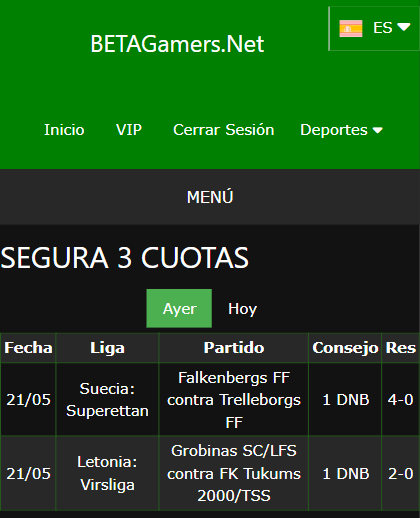 boletas de apuestas ganadoras